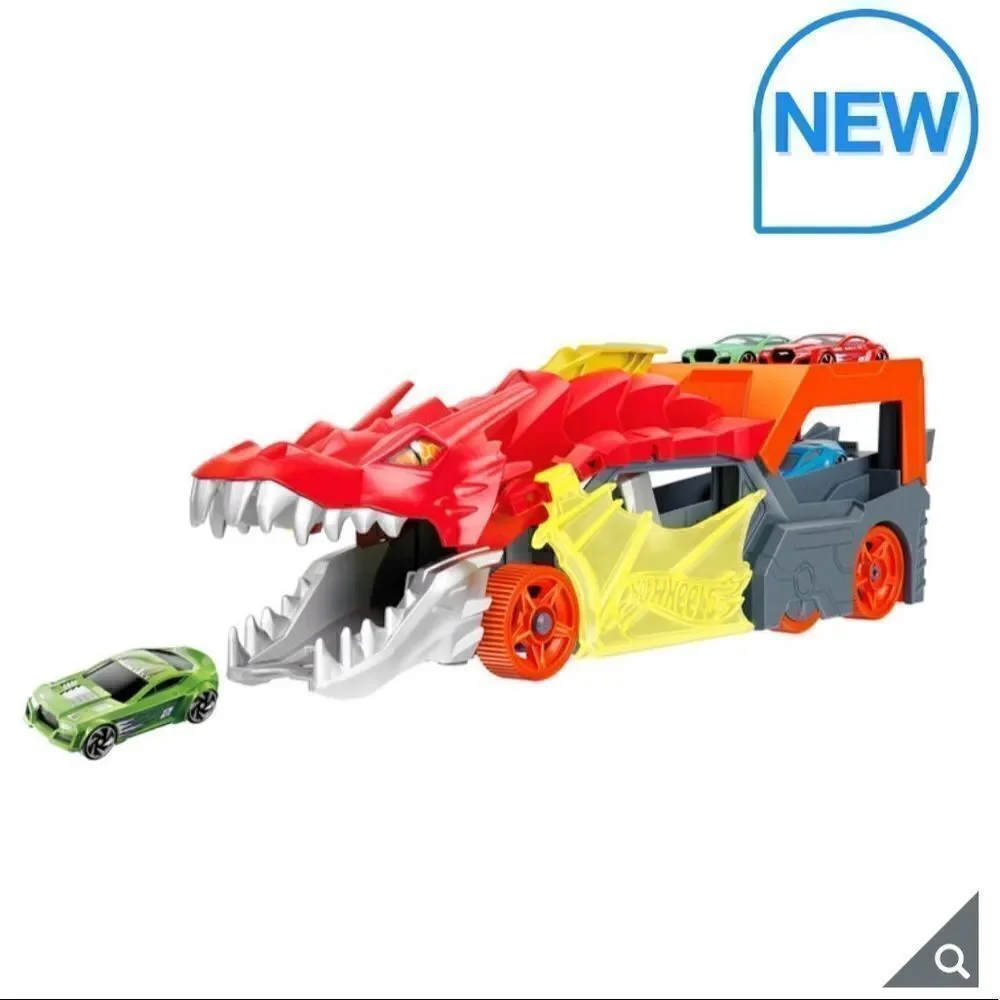 🔥 HOT WHEELS CITY 2 Battling Creatures Transporter Vehicle Set+10 Die Ca… - Picture 8 of 16